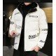  Winter Men's Letter Printing Hooded Short Coats