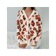  2022 V-neck Animal Print Women's Sweater