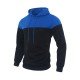 Patchwork Color Blocking Men Hooded Tops