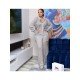  Casual Loose Pure Color Women's Trouser Suits