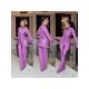  Casual Loose Pure Color Women's Trouser Suits