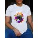 Skull Flower Graphic Summer T Shirts For Women