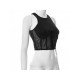  Summer Round Neck Sleeveless Mesh Crop Vest