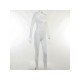 Skinny White Long Sleeve Half Zip Jumpsuits