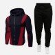 Contrast Color Sports Tracksuit Long Suits For Men