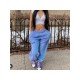  Casual Pure Color Plush Women's Long Pants