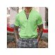 Men's Solid Color Zipper Up Short Sleeve Polo Shirt