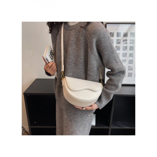 Asymmetry Solid Shoulder Bags For Ladies