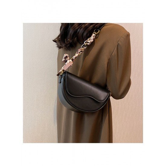 Asymmetry Solid Shoulder Bags For Ladies