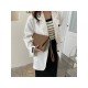  Fashion PU Crocodile Print Pure Color Handbag