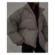  Winter Loose Pure Color Women's Down Coats