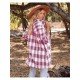 Spring Plaid Pockets Long Sleeve Long Coats