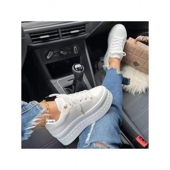  Casual Pure Color Platform Women's Single Shoes