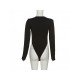  Sexy Hollow Out Bandage Women's Long Sleeve Bodysuits