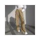 Patchwork Wide Leg Drawstring Ladies Trouser Pants