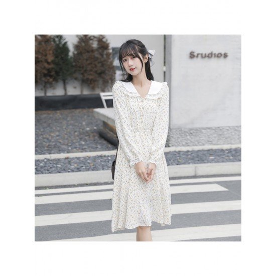  2022 New Floral Women's Long Sleebve Dress