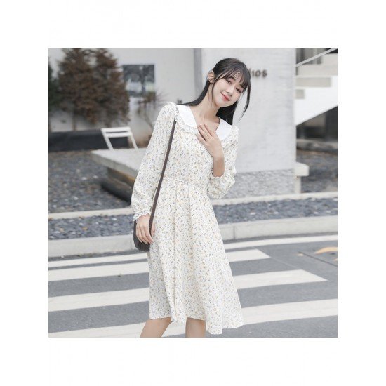  2022 New Floral Women's Long Sleebve Dress