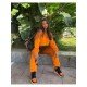  Fashion Gradient Color Women's Trouser Two-Piece Set