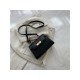 Ladies White Alligator Print Twist Lock Shoulder Bags