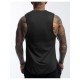  Men's Quick-drying Zipper Pure Color Sports Tanks