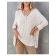  2022 Fall V-Neck Pure Color Women's Sweater