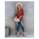  2022 Fall V-Neck Pure Color Women's Sweater