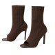 Solid Stiletto Mid Calf High Boots