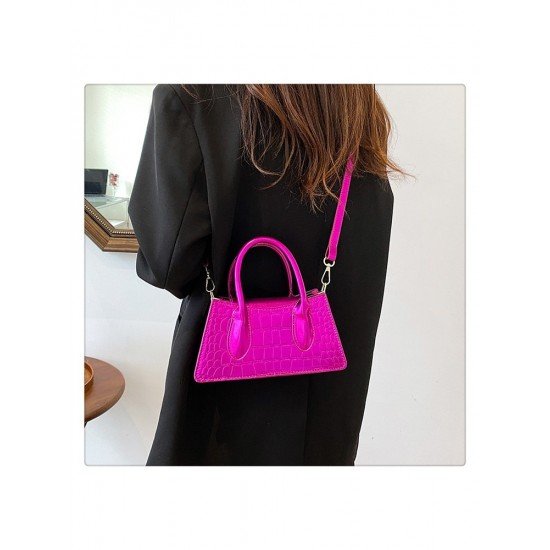  2022 New Pure Color PU Versatile Bag