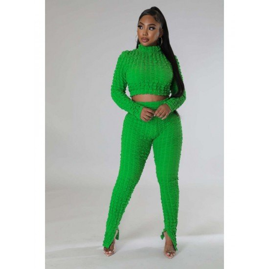  Pure Color Women's Casual Trouser Sets