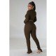  Pure Color Women's Casual Trouser Sets