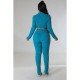  Pure Color Women's Casual Trouser Sets