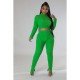  Pure Color Women's Casual Trouser Sets