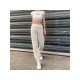 Casual Jogger Black Drawstring Long Trousers