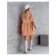  Summer Pure Color Women's Long Sleeve Dress