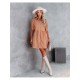  Summer Pure Color Women's Long Sleeve Dress