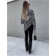  Fashion Loose Zebra Stripes Women's Long Sleeve Shirt