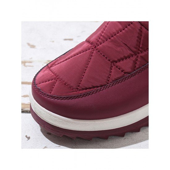  Pure Color Snow Boots For Women