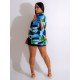  Fashion Print Women's Long Sleeve Jacket