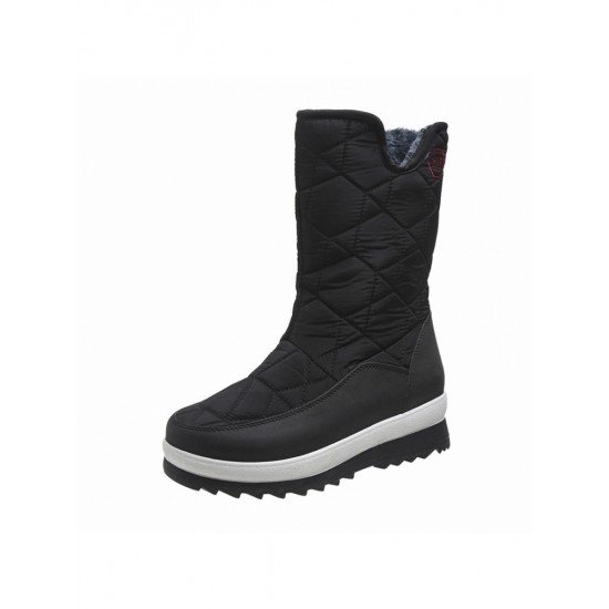  Pure Color Snow Boots For Women