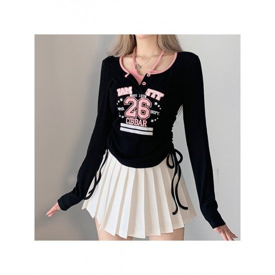  2022 New Letter Printing Long Sleeve Top