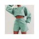  Loose Casual Pure Color Women's Trouser Sets