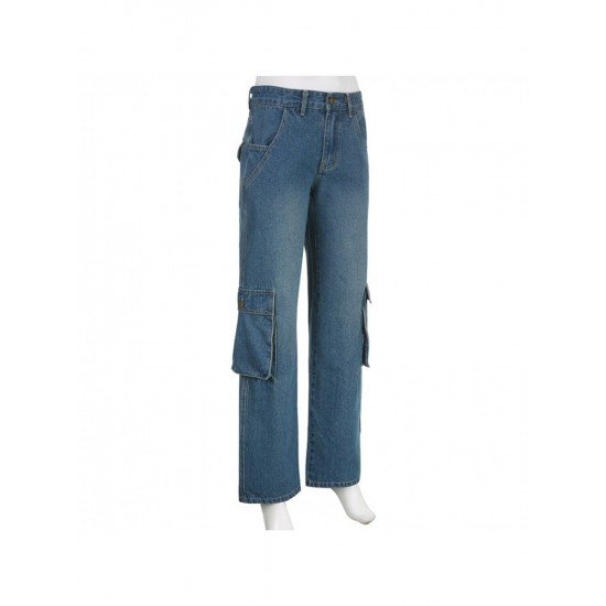  2022 Low Waist Pure Color Women's Denim Jeans