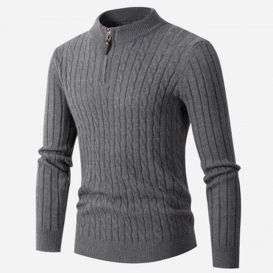 Spring Solid Sweaters For Men