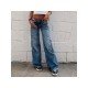  2022 Low Waist Pure Color Women's Denim Jeans