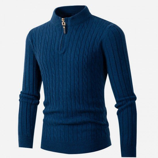 Spring Solid Sweaters For Men