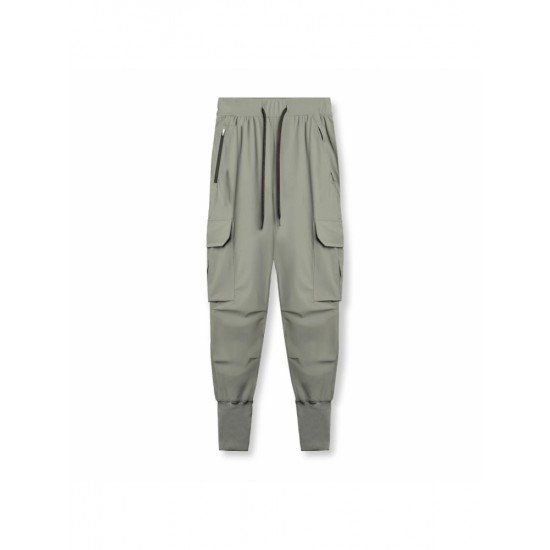  Casual Pure Color Long Pants For Men