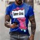  Summer Casual Round Neck Printing Men's T-shirt