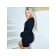 Black One Sleeve Bodycon Short Dresses