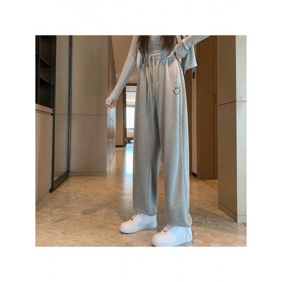  Pure Color Casual High Waist Women's Pants