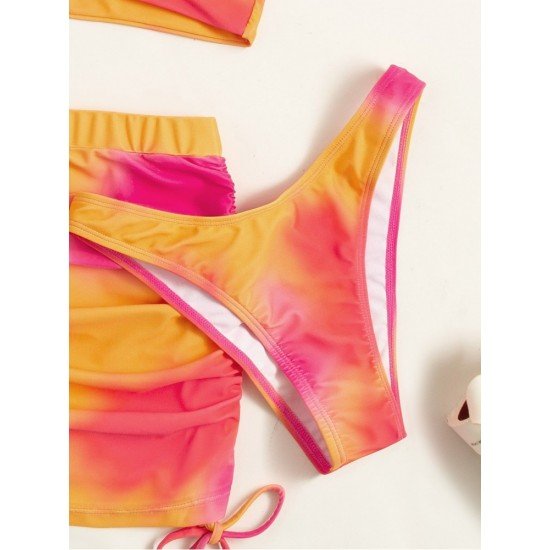  Sexy Hollowed Out Contrast Color Women's Bikini